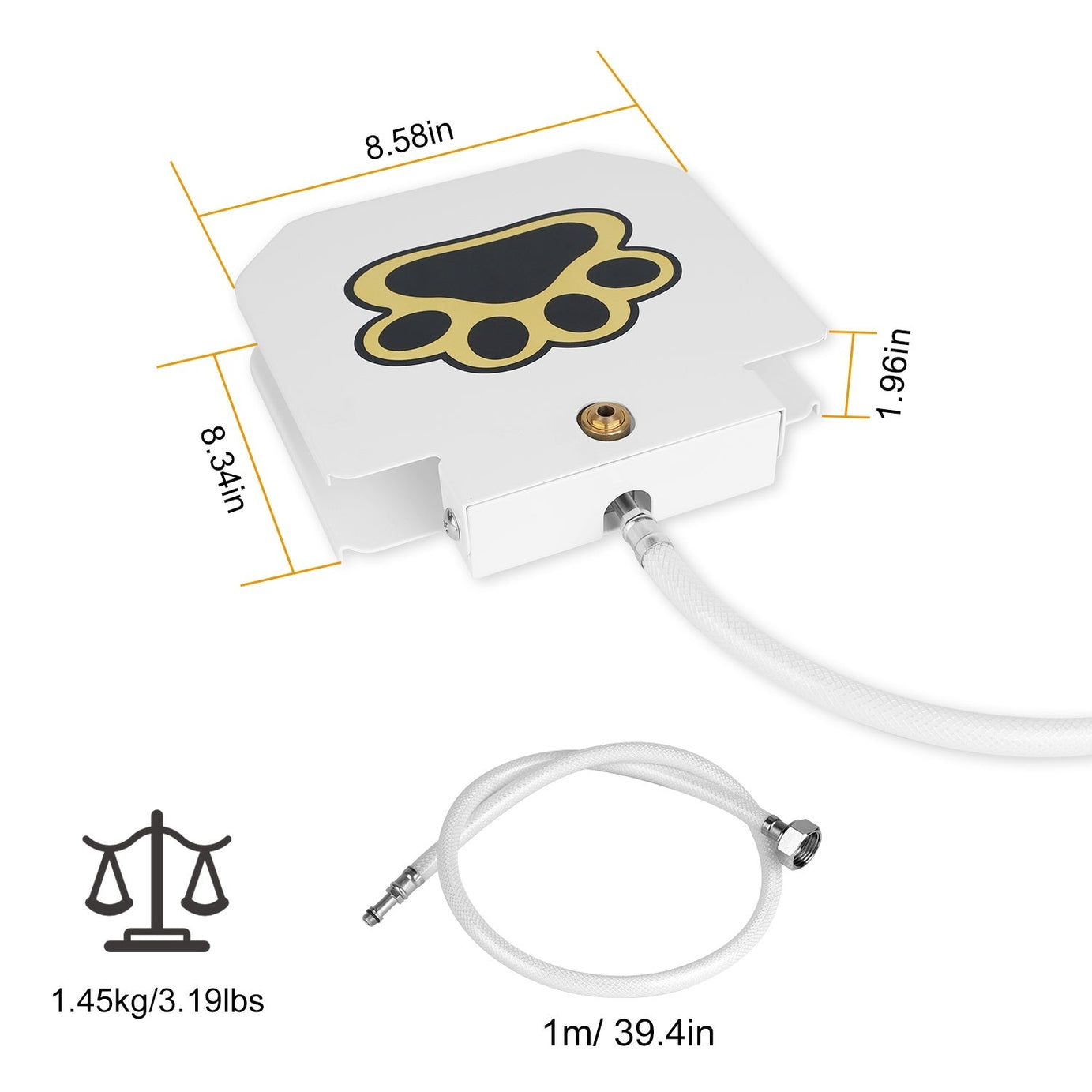 Outdoor Dog Water Fountain - Step-Activated Pedal