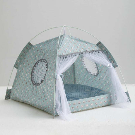 Portable Cat Tent Nest with Summer Bug Screen