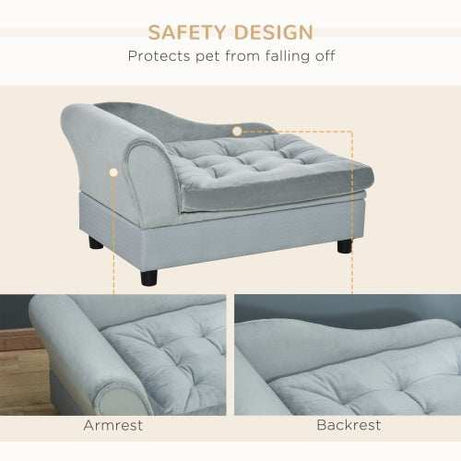 Luxury Small Dog Bed - Hidden Storage