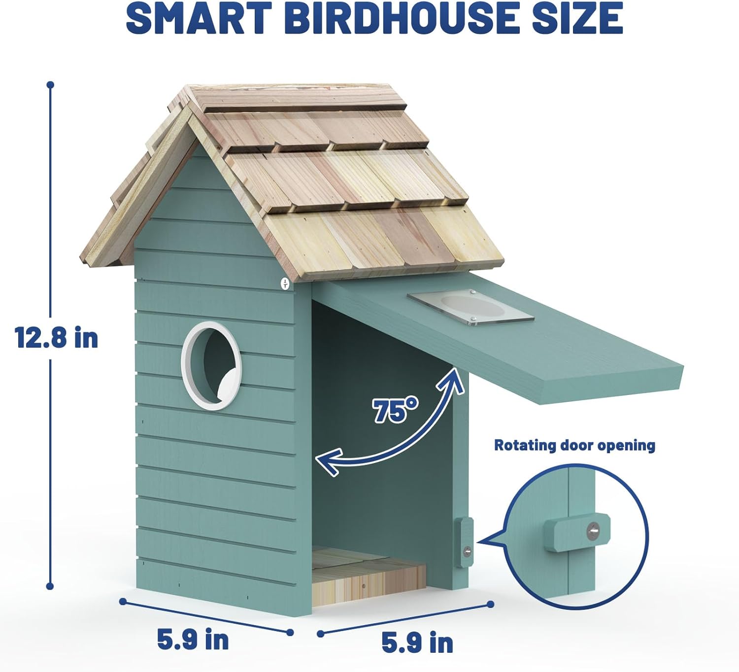 BirdNest AI House - Smart Camera 3MP 10K Species ID