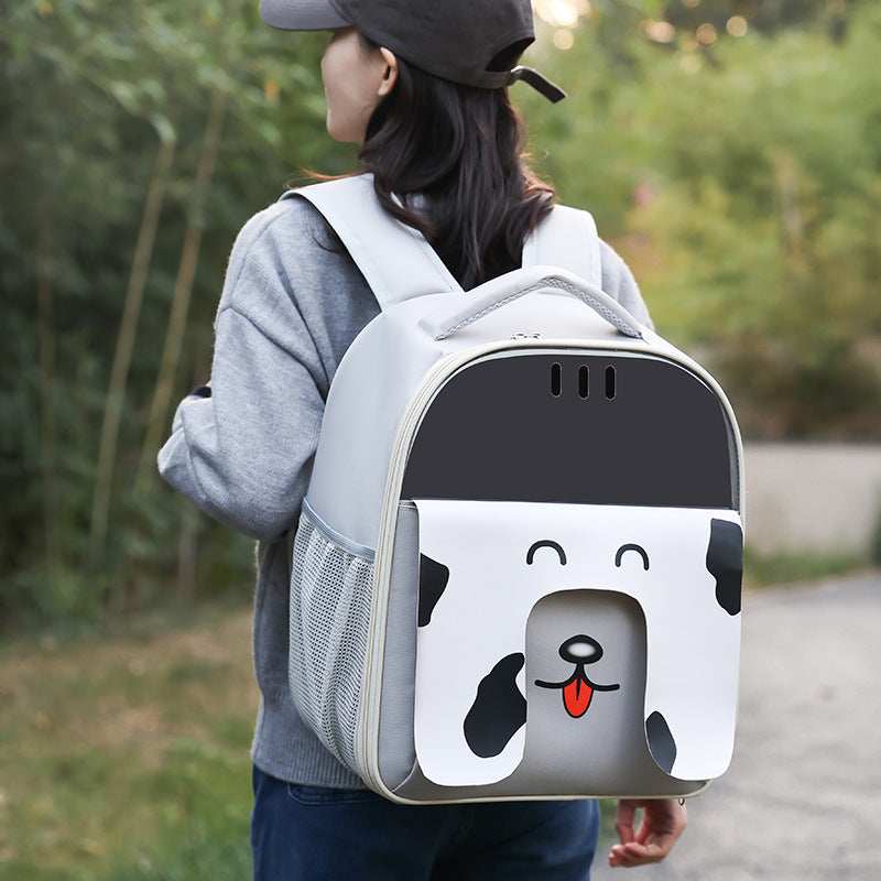 Large Capacity Backpack Portable Pet Bag Outdoor Travel