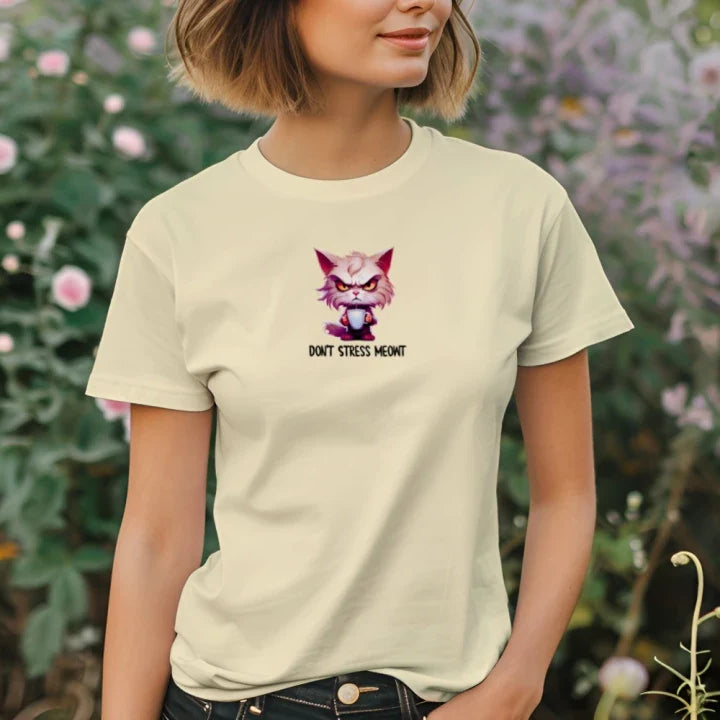 Cat T-Shirt - Stress Meowt Comfort Colors Tee