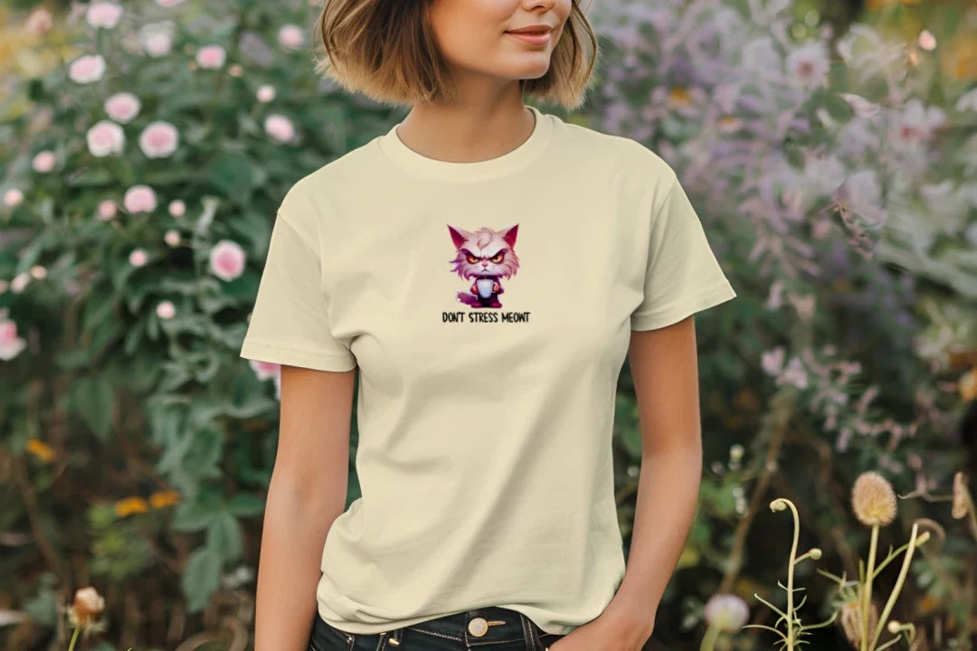 Cat T-Shirt - Stress Meowt Comfort Colors Tee