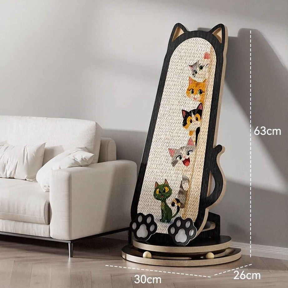 Cat Scratching Post Cat-Shaped - Sisal 8 Style Designs