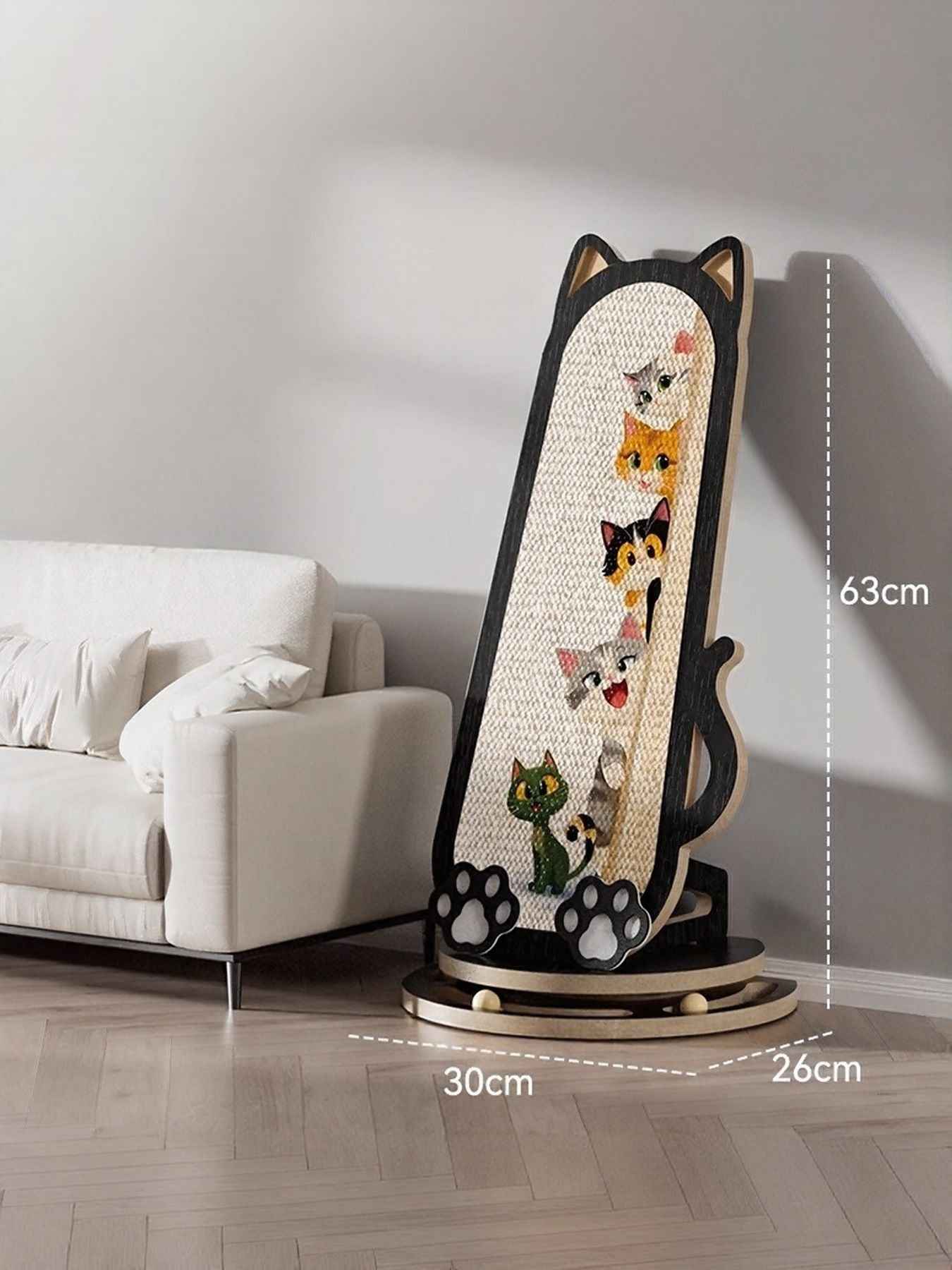 Cat Scratching Post Cat-Shaped - Sisal 8 Style Designs