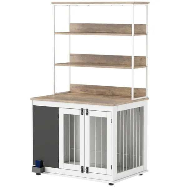 Furniture Dog Crate with Storage - Large Side Table Kennel
