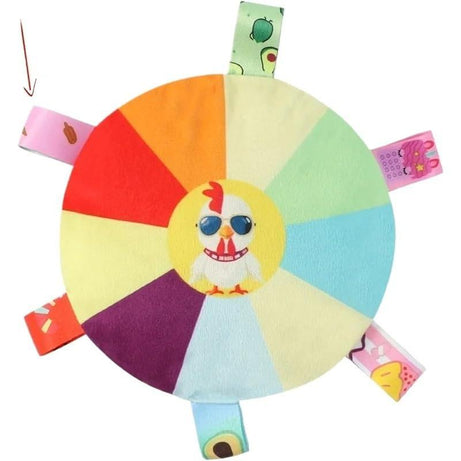 Plush Flying Disc Dog Toy with Bells - Tug of War