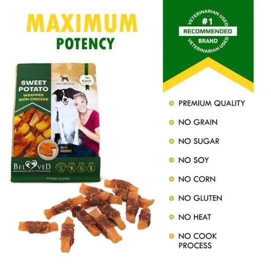 Natural Human Grade Treats  - Sweet Potato with Chicken