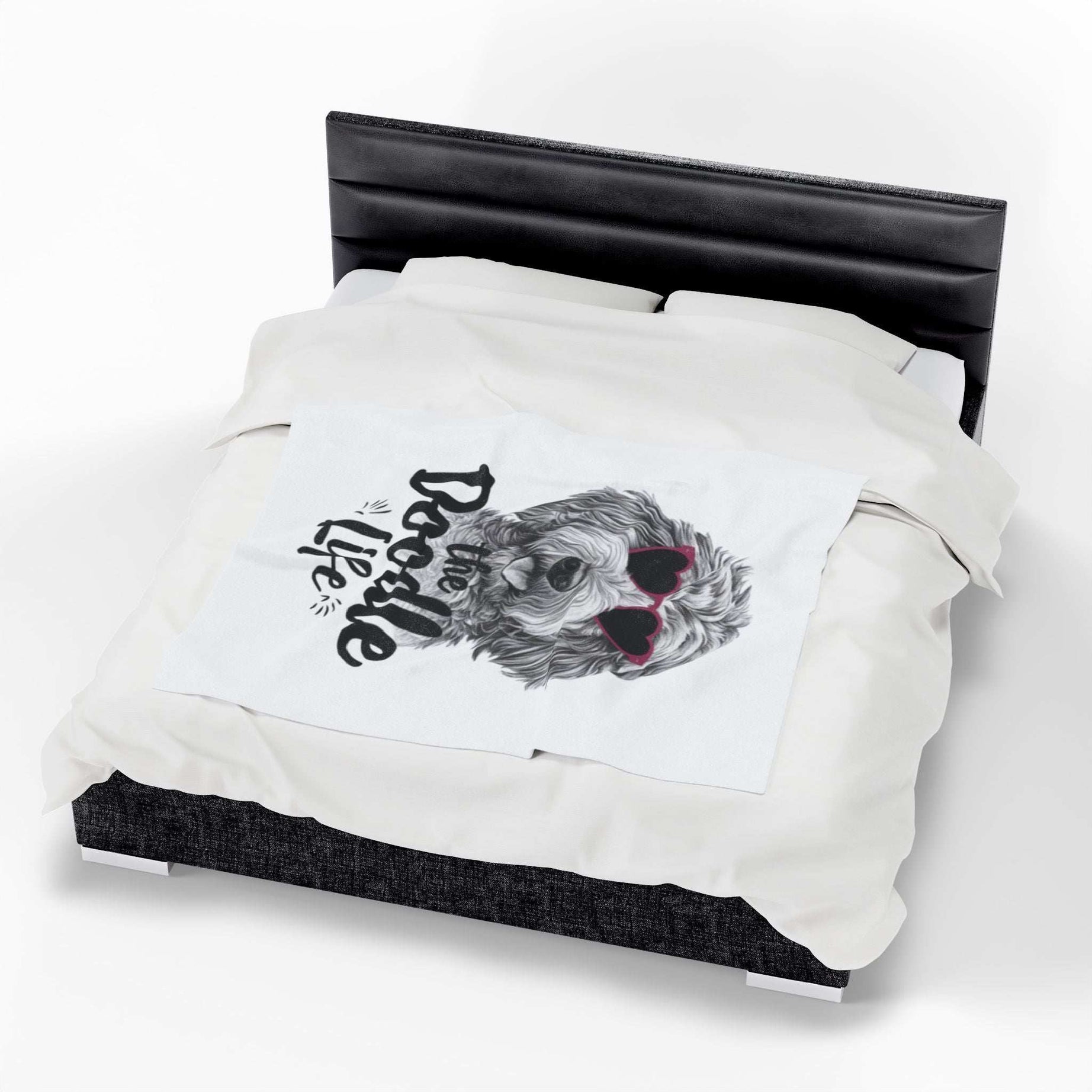 Doodle Life Plush Blanket - Cozy Goldendoodle Lover Gift
