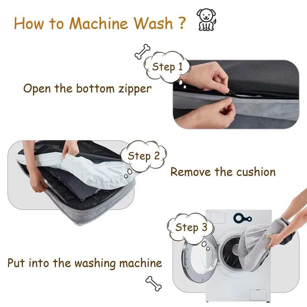 Waterproof Pet Bed - Medium Large Dogs Cats