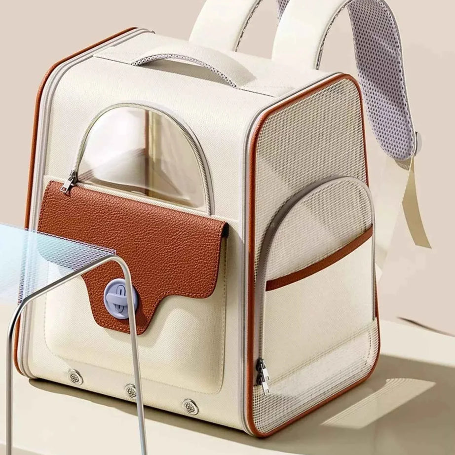 Pet Carrier Backpack Breathable - Mesh Ventilation Travel