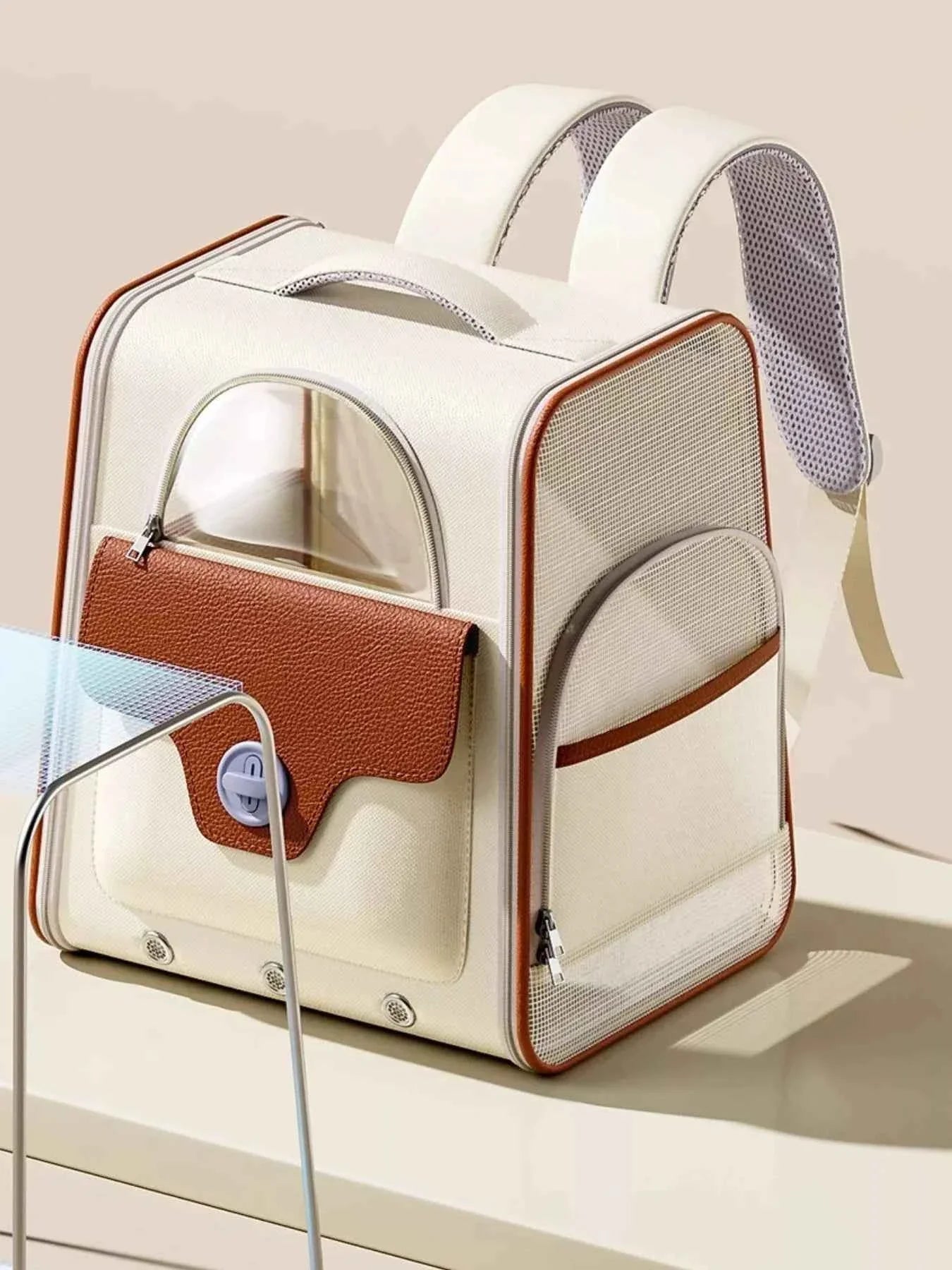 Pet Carrier Backpack Breathable - Mesh Ventilation Travel