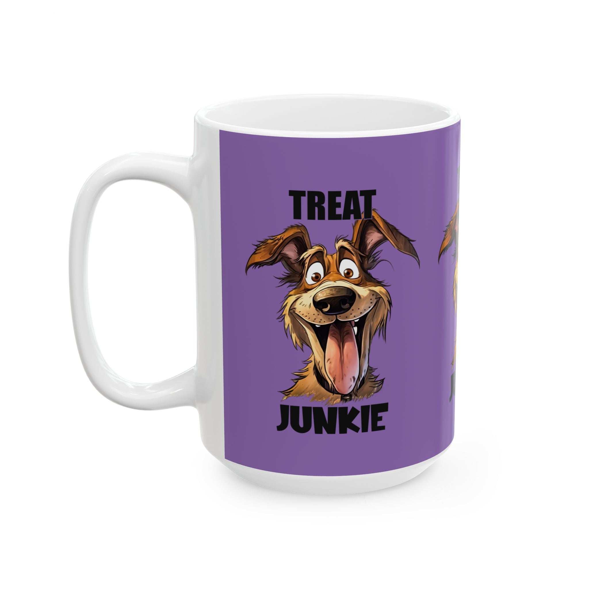 Funny Dog Lover Mug - 'Treat Junkie' - Perfect Gift for Pet Owners