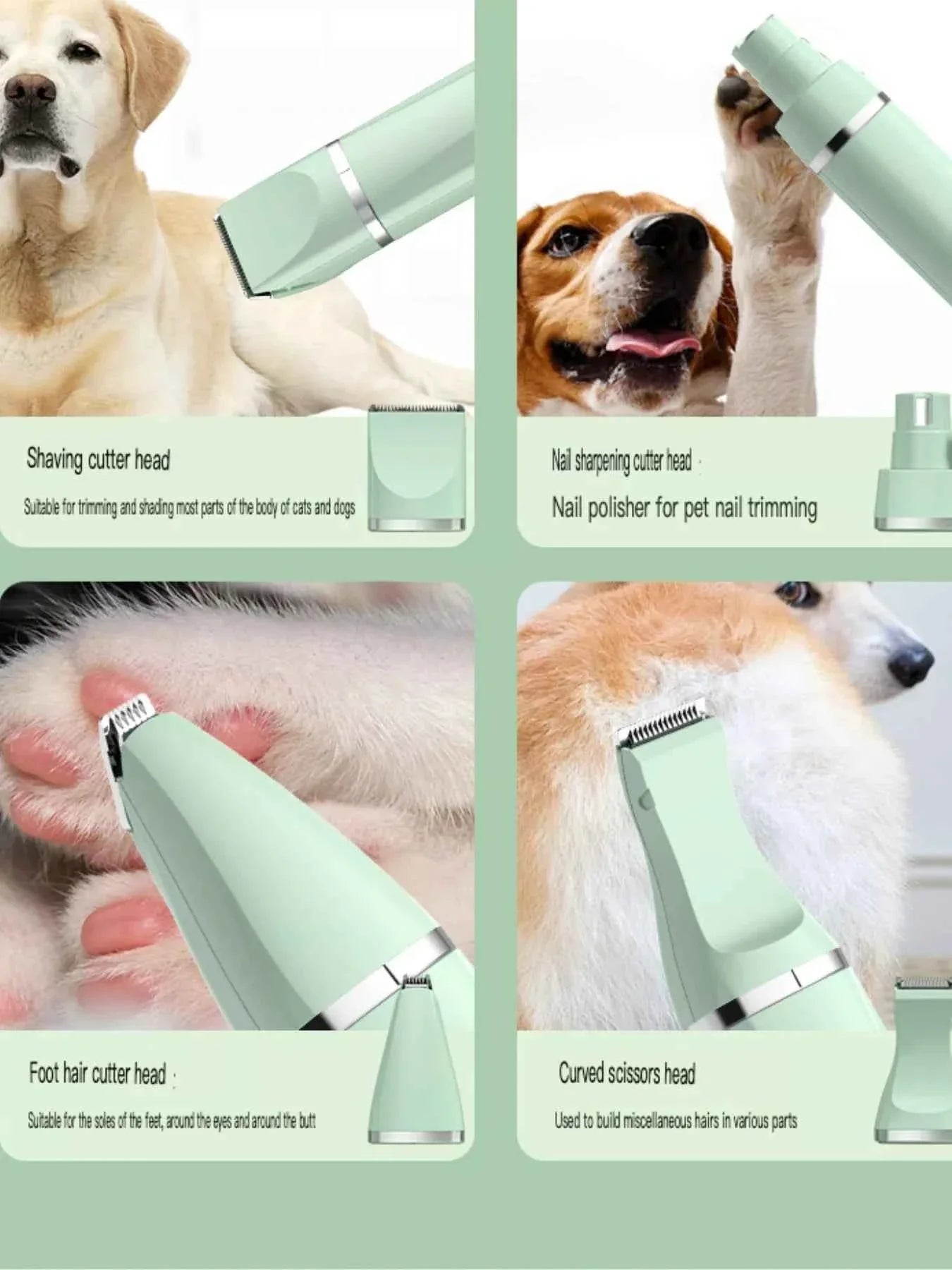 Pet Grooming Kit - Multifunctional Rechargeable System