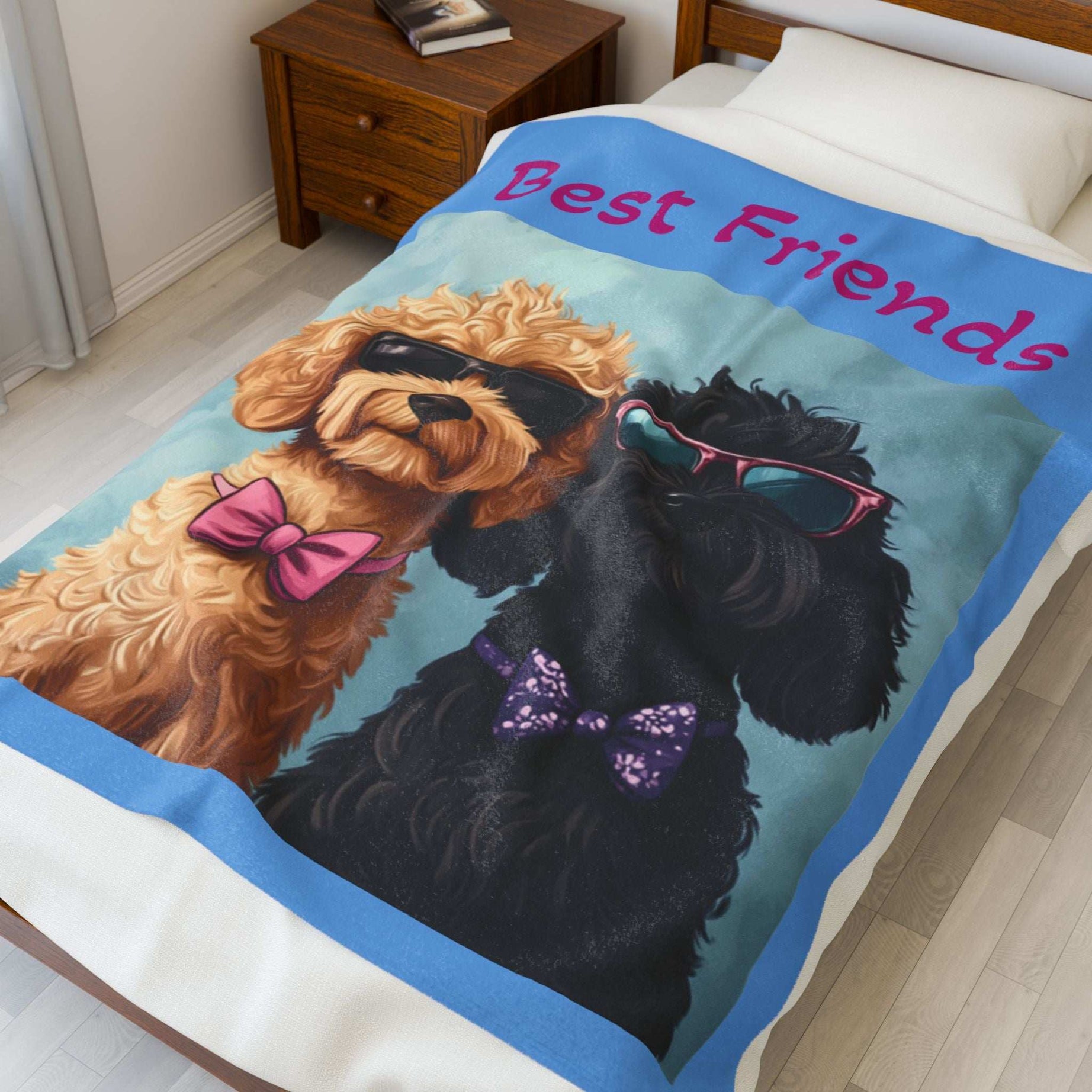 Funny Dog Lovers Velveteen Plush Blanket - Perfect for Cozy Nights and Gifts