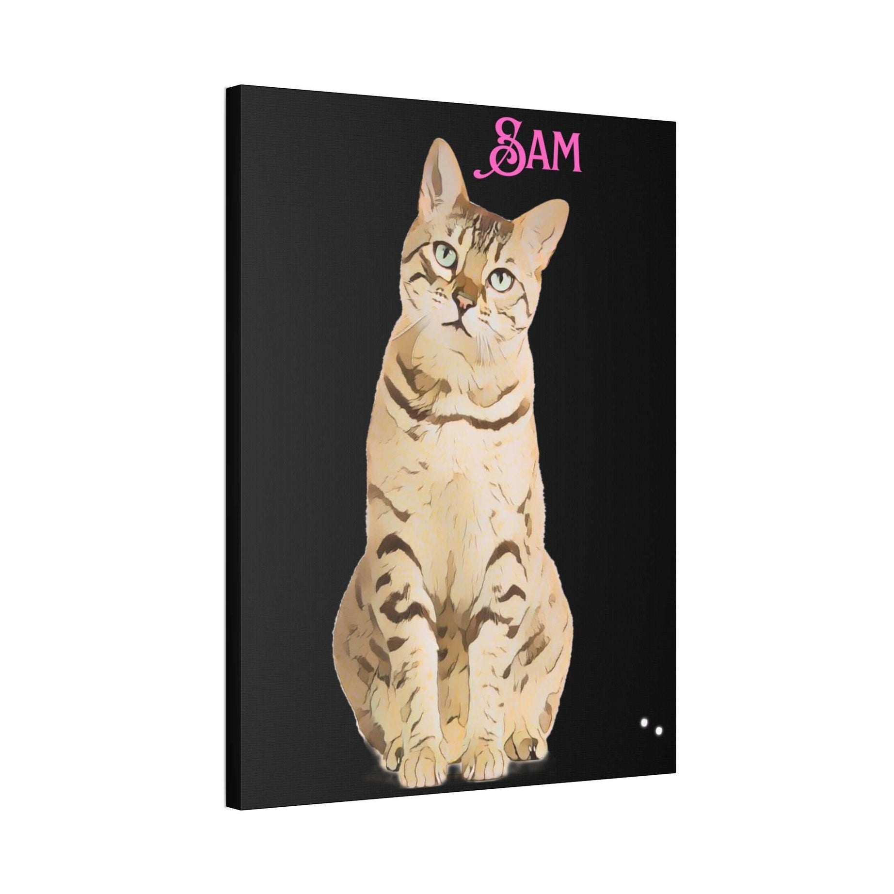 PAW-sonalized Black Canvas Print | Upload Photo~Choose size