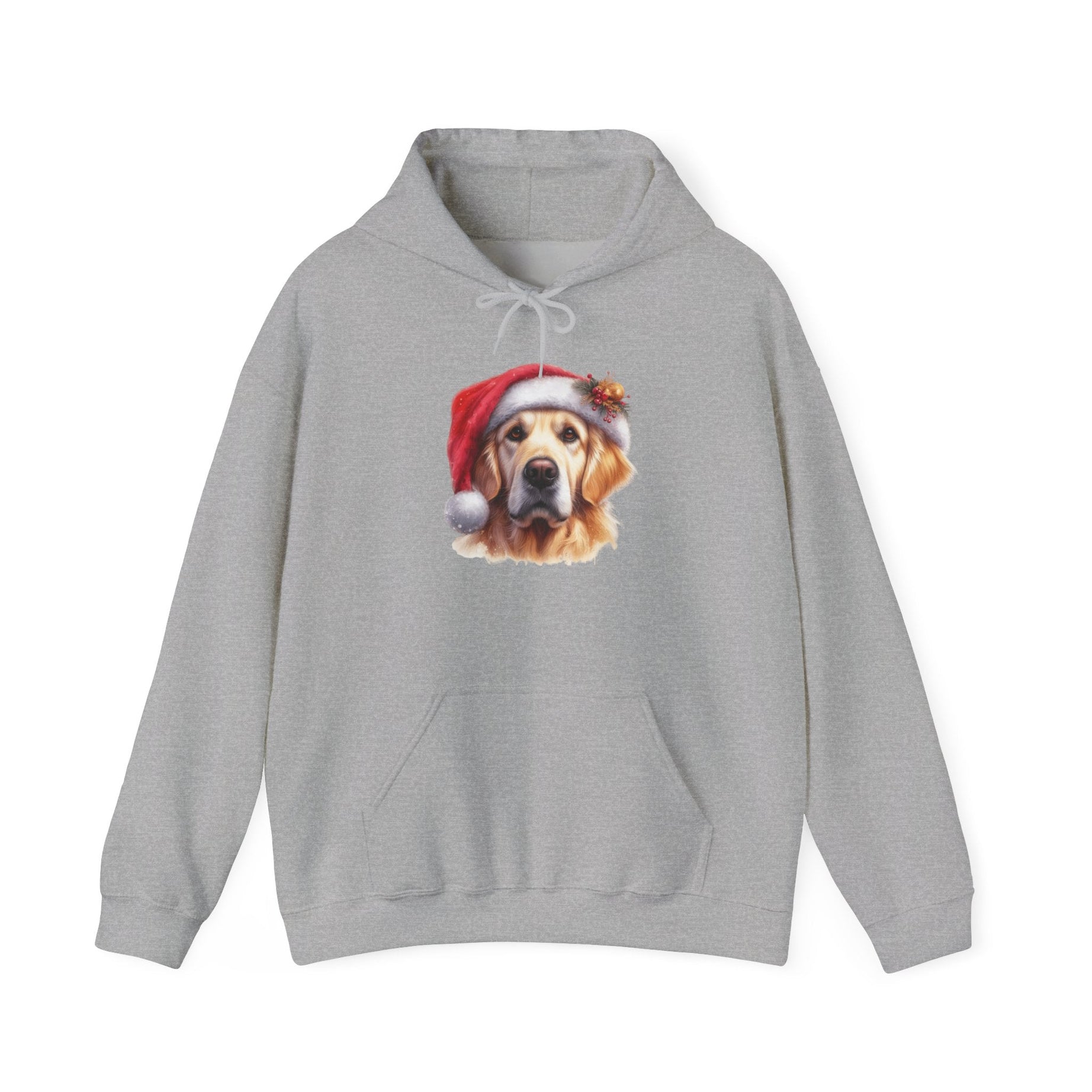 Christmas Hoodie - Golden Retriever in Santa Hat