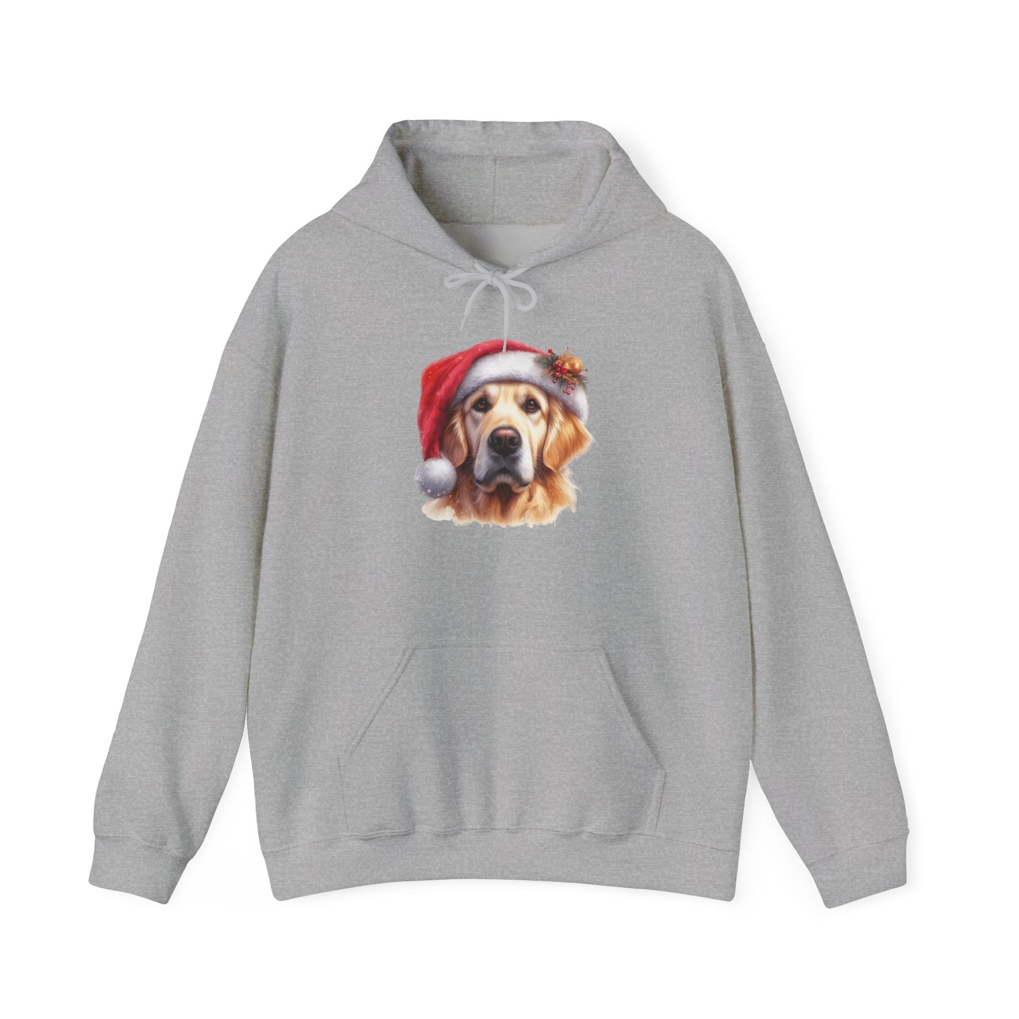 Christmas Hoodie - Golden Retriever in Santa Hat