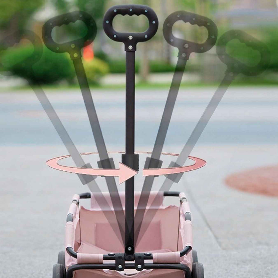 Foldable Pet Stroller Wagon - Portable Collapsible Outdoor Carrier