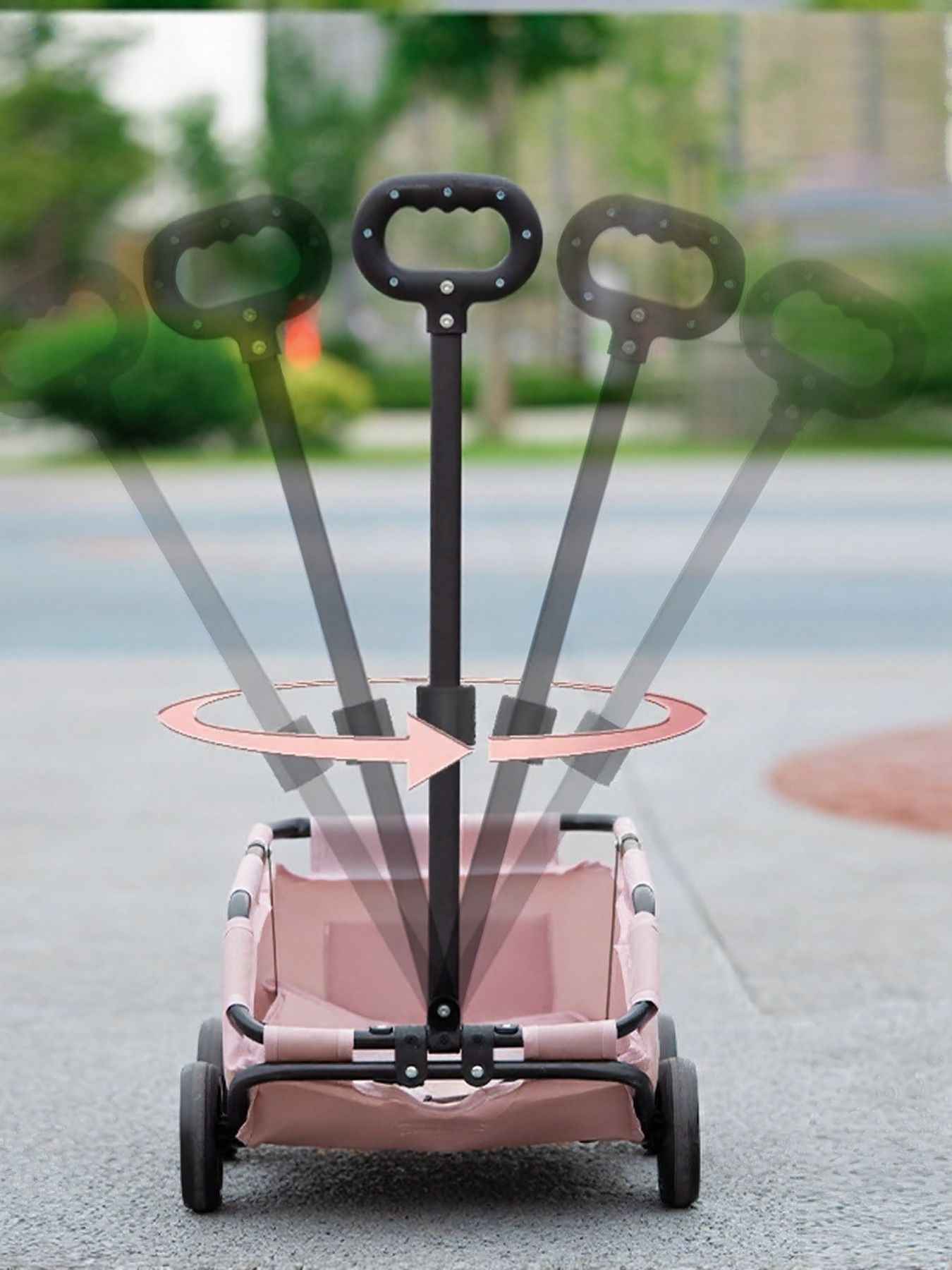 Foldable Pet Stroller Wagon - Portable Collapsible Outdoor Carrier