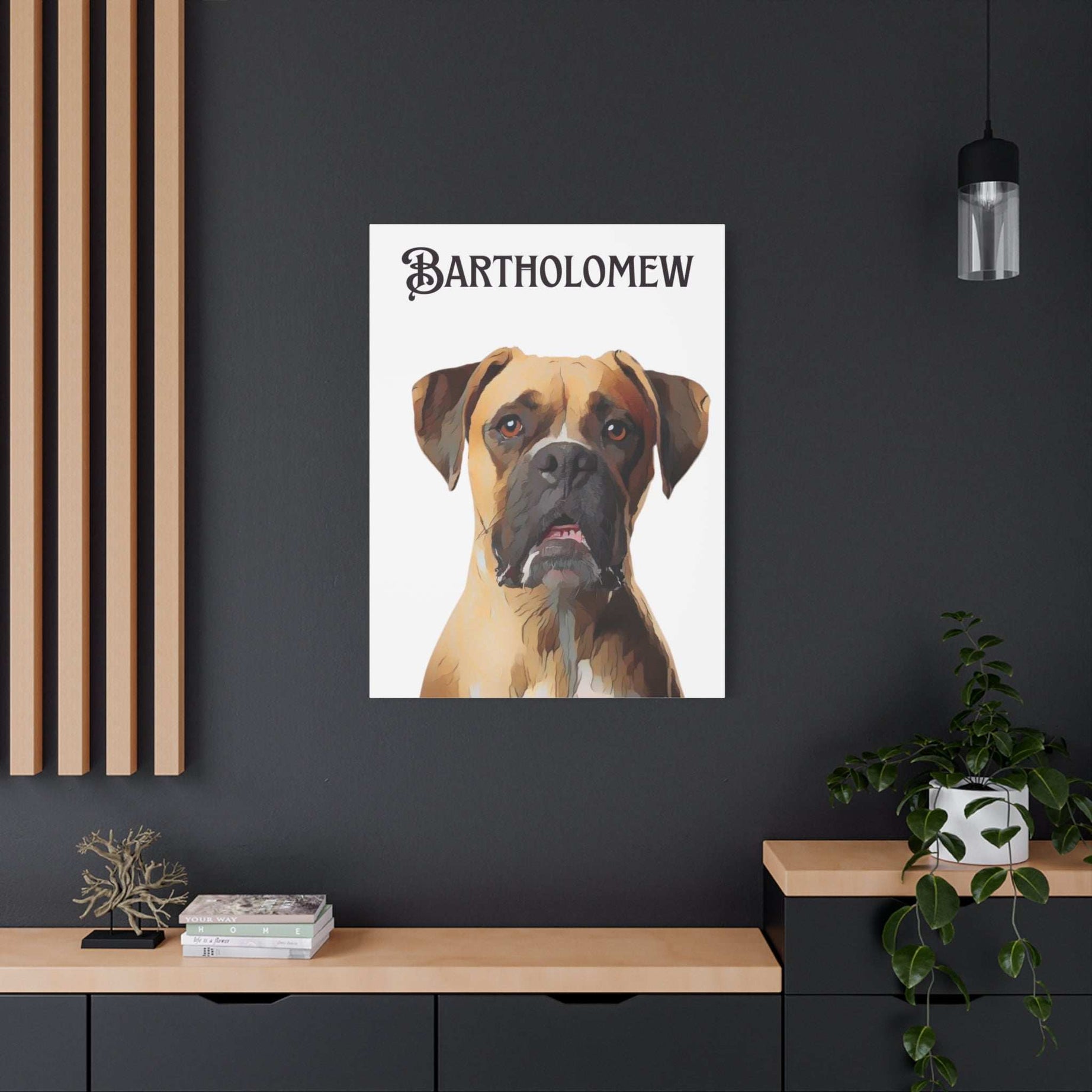 PAW-sonalized White Canvas Print | Upload Photo~Choose size