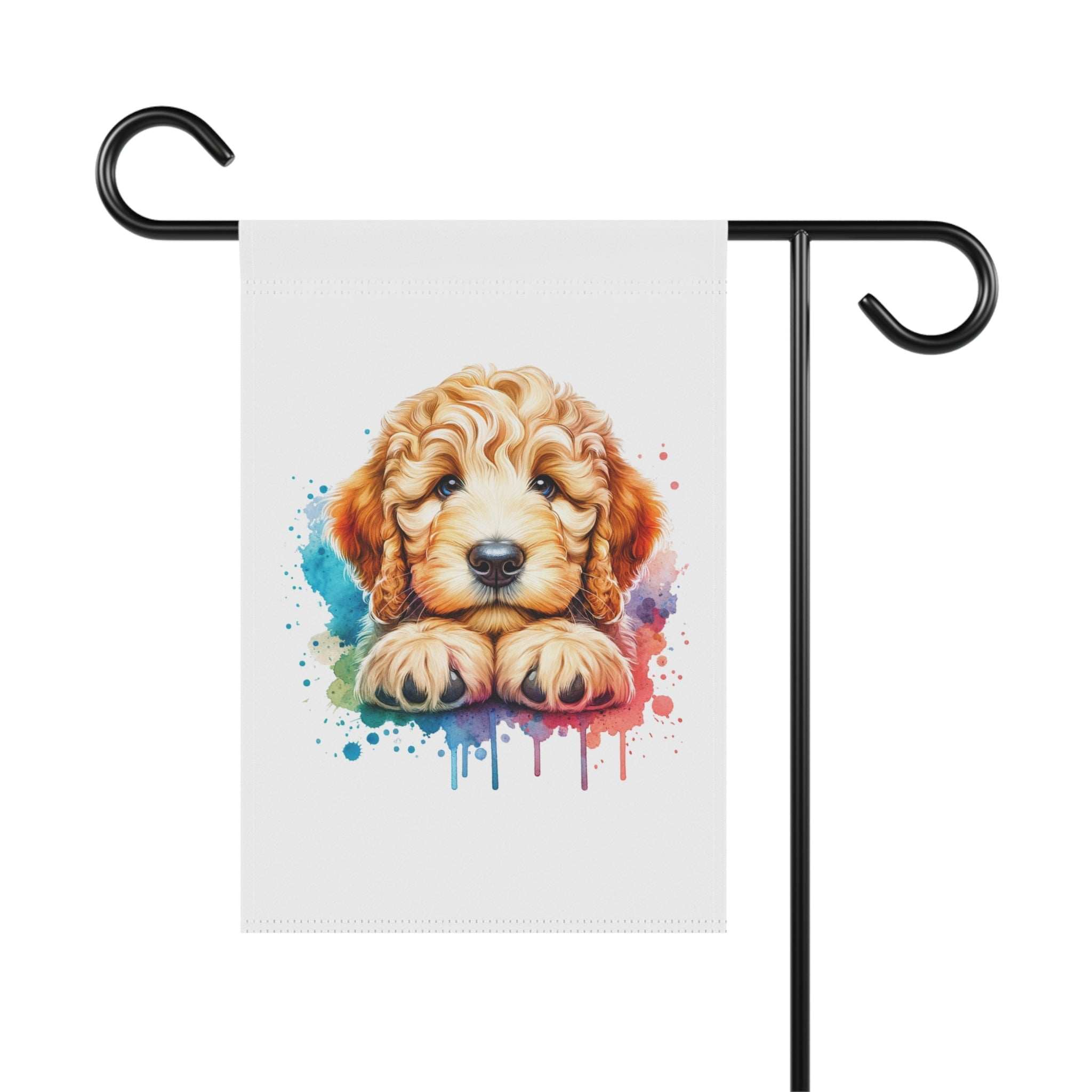 Colorful Puppy Garden Banner - Cute Pet Decor for Dog Lovers