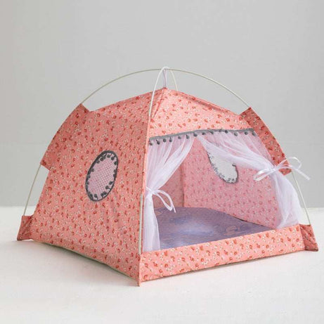Portable Cat Tent Nest with Summer Bug Screen