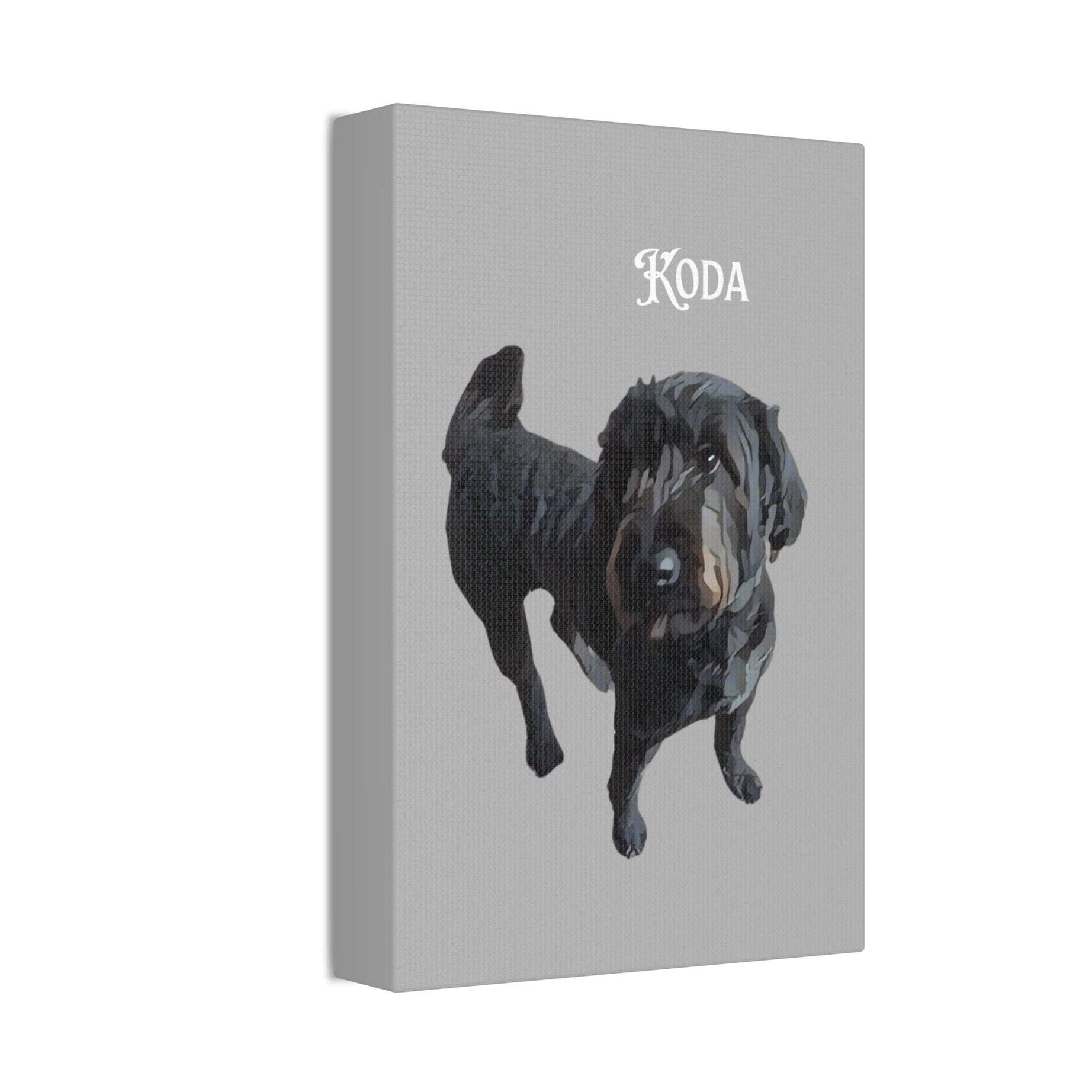 PAW-sonalized Light Grey Canvas Print | Upload Photo~Choose size