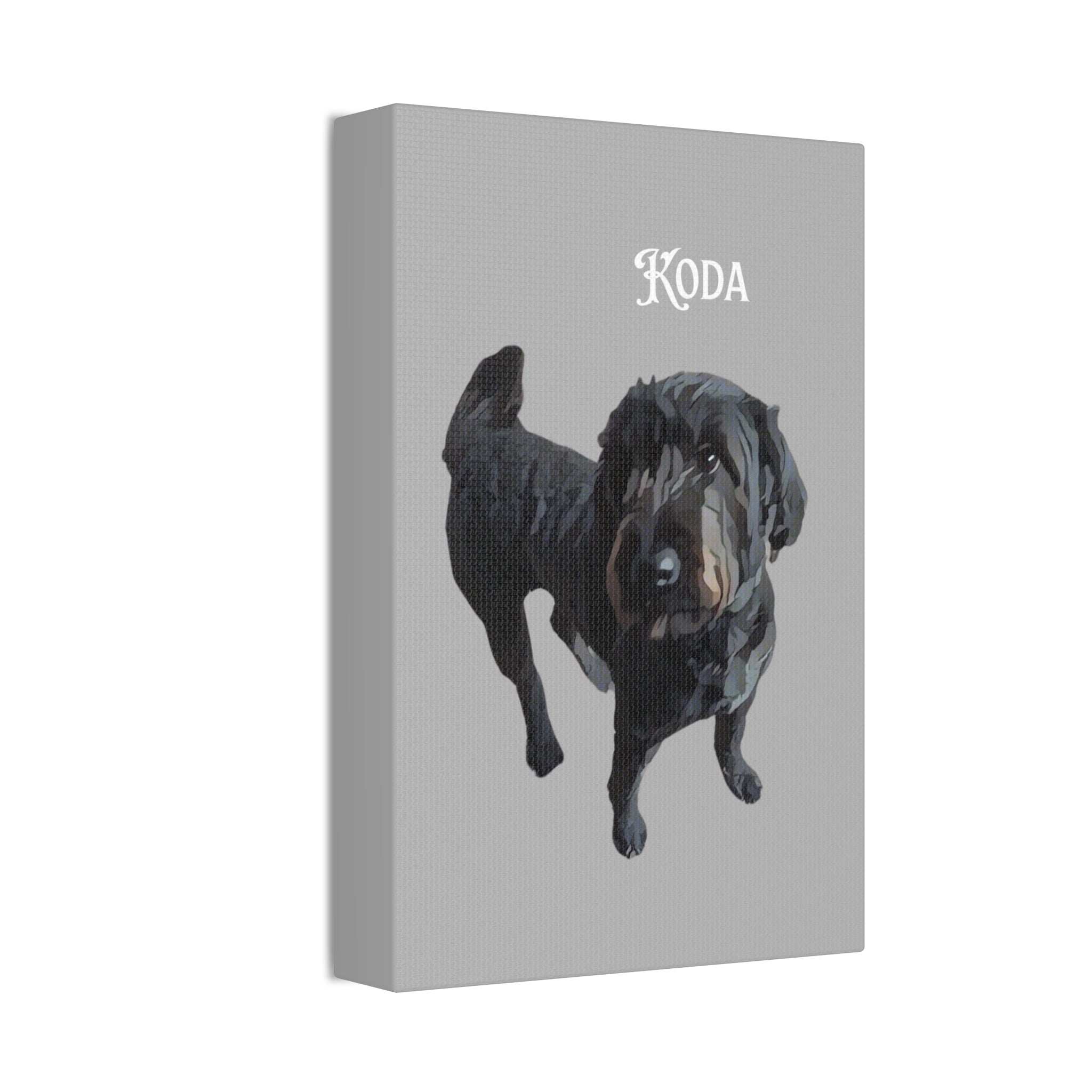 PAW-sonalized Light Grey Canvas Print | Upload Photo~Choose size