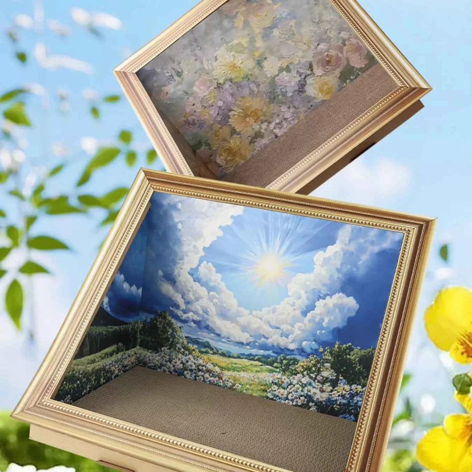 Cat Scratcher Nest - Unique Artistic Frame Look