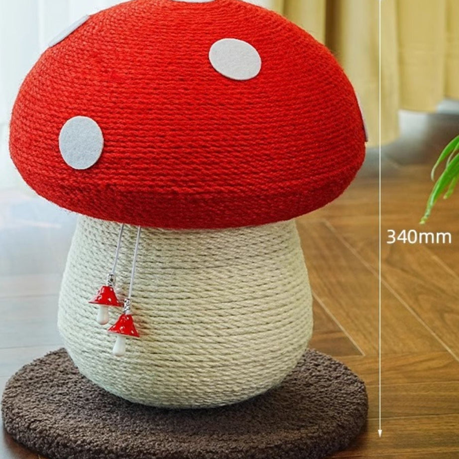 Mushroom-Shaped Cat Scratching Post