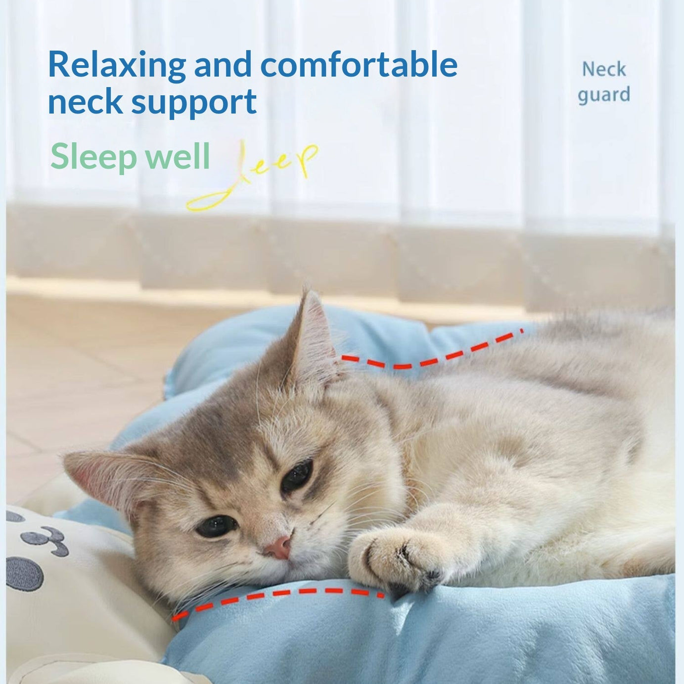 Cat Cooling Mat Ice Silk - Bear Print Summer Sleep Pad
