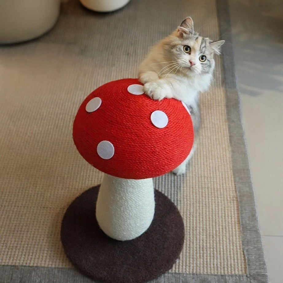 Mushroom-Shaped Cat Scratching Post