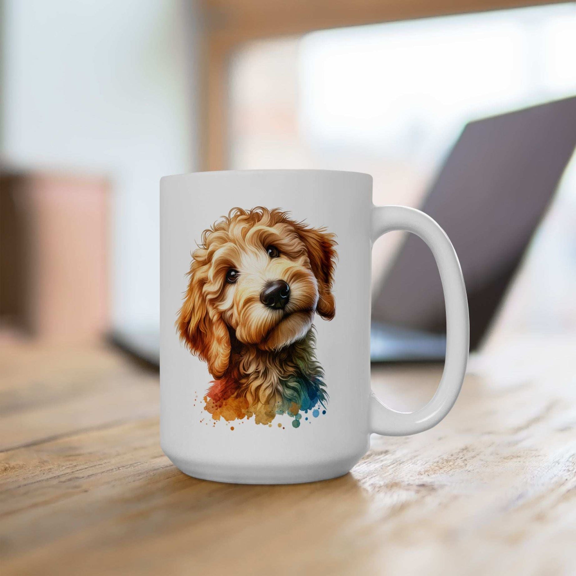 Cute Goldendoodle Dog Lovers Ceramic Mug - 11oz & 15oz - Perfect Gift for Doodle Owners