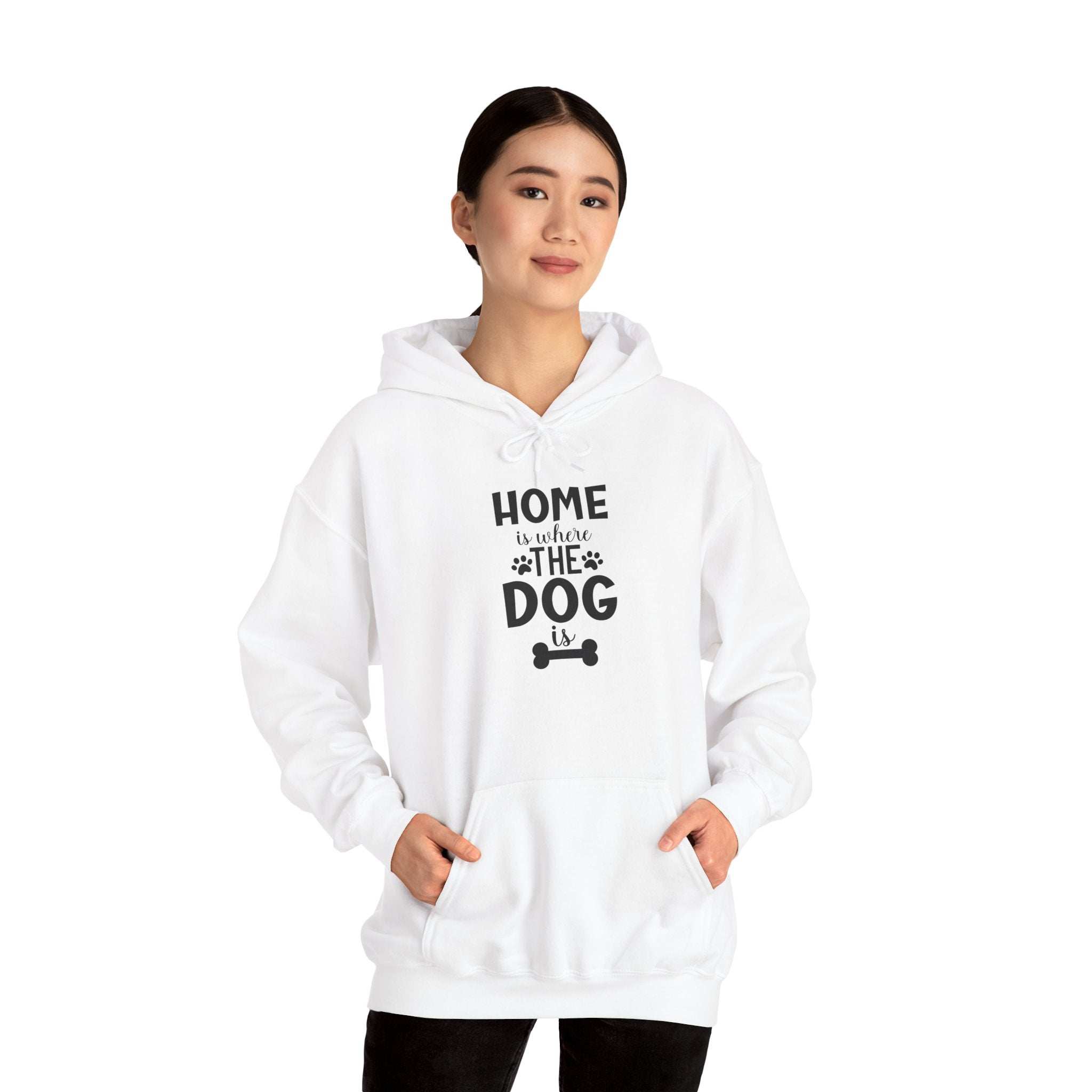 Home is Where the Dog Is - Unisex Heavy Blend™ Hooded Sweatshirt