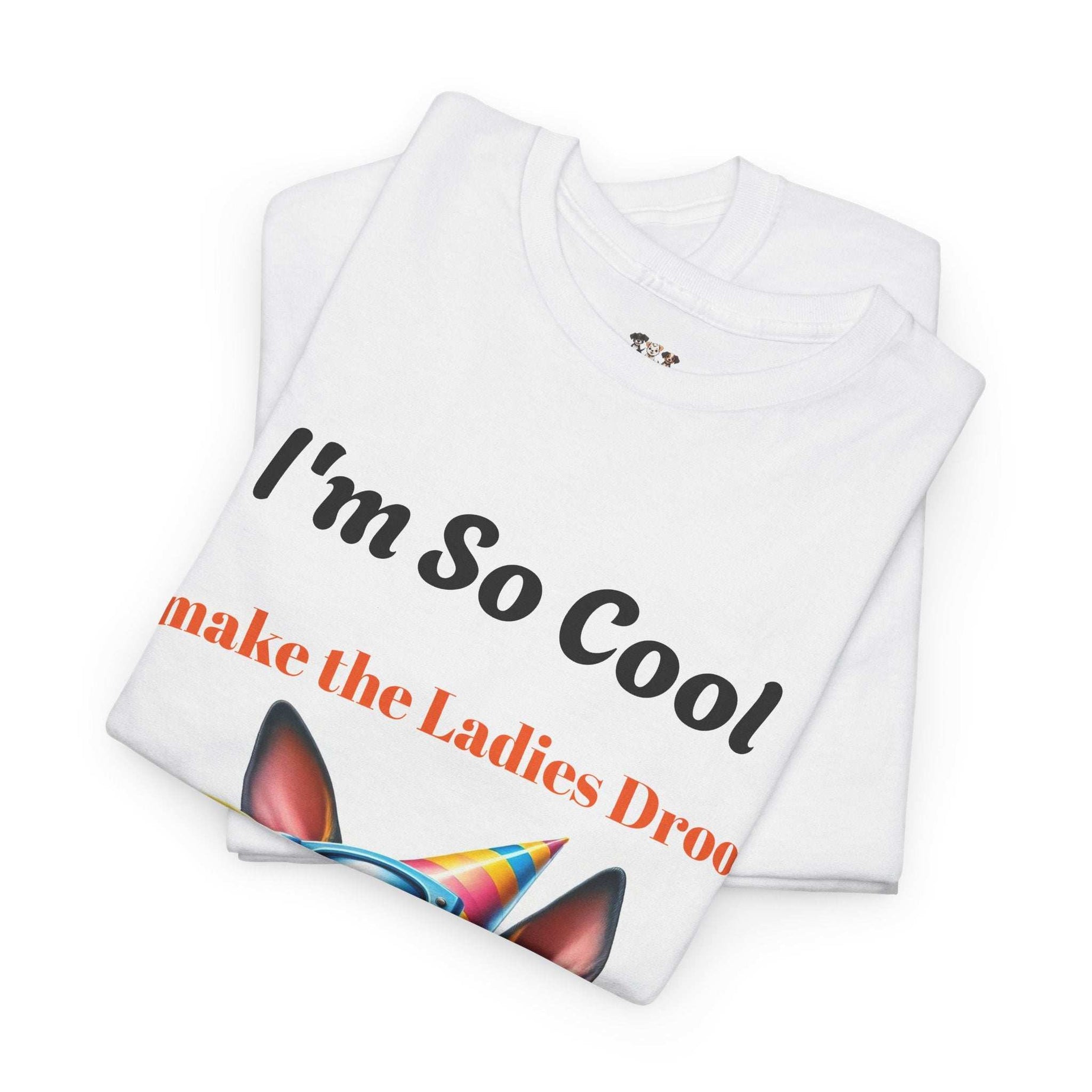 Unisex Heavy Cotton Tee - Cool Dog Graphic | I Make the Ladies Drool | Fun Pet Lover Shirt