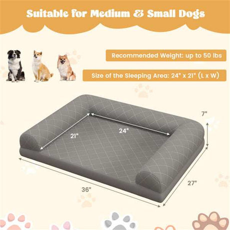 Orthopedic Dog Bed - Large 36 Inch Size