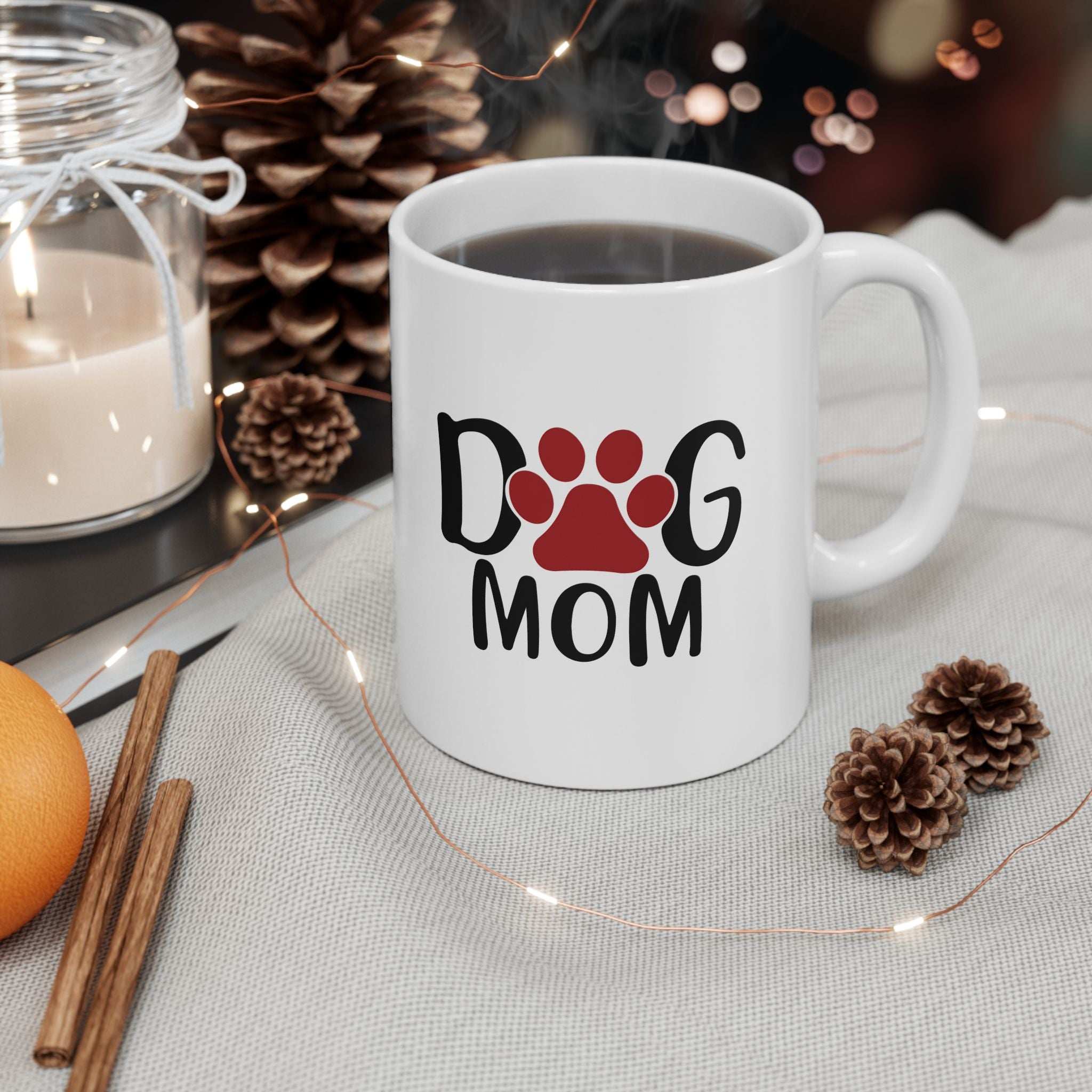 Dog Mom Ceramic Mug - Perfect Gift for Pet Lovers