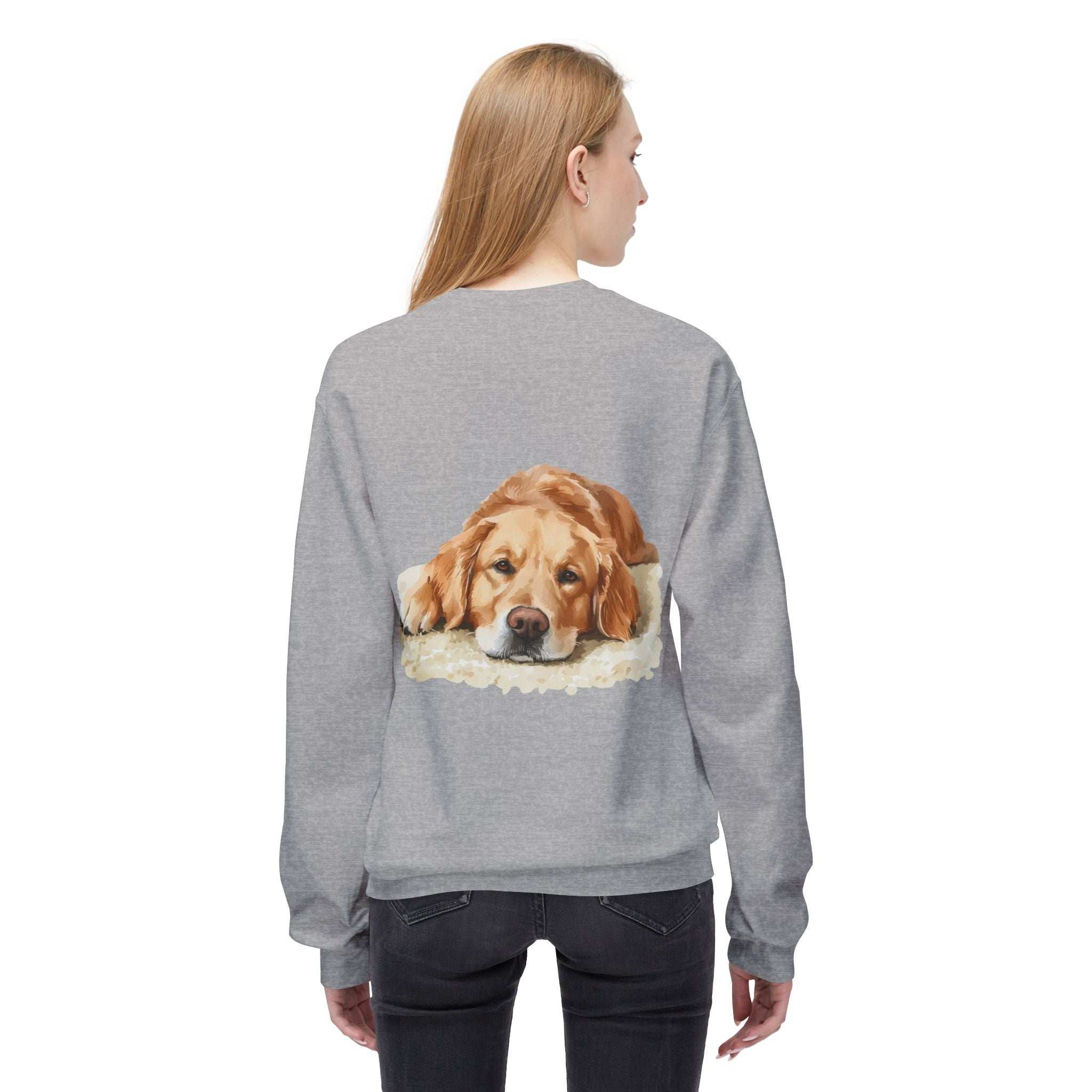 Cozy Golden Retriever Sweatshirt - Naptime Ahead Cloud
