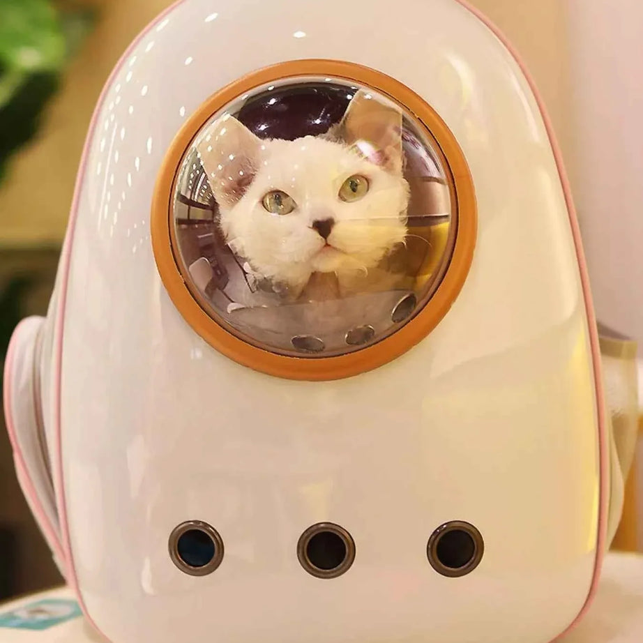 Pet Carrier Backpack - Space Capsule Transparent Bubble