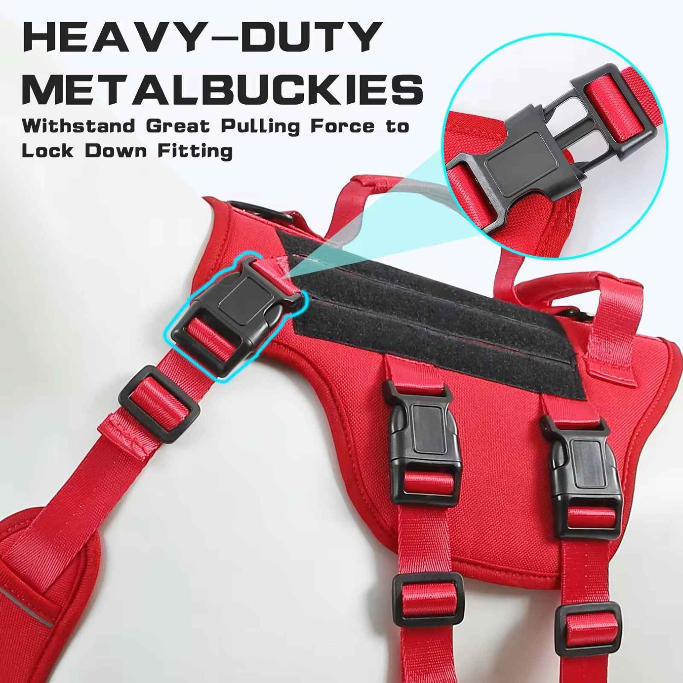 Tactical Dog Harness No-Pull - Reflective Dual Handle Vest