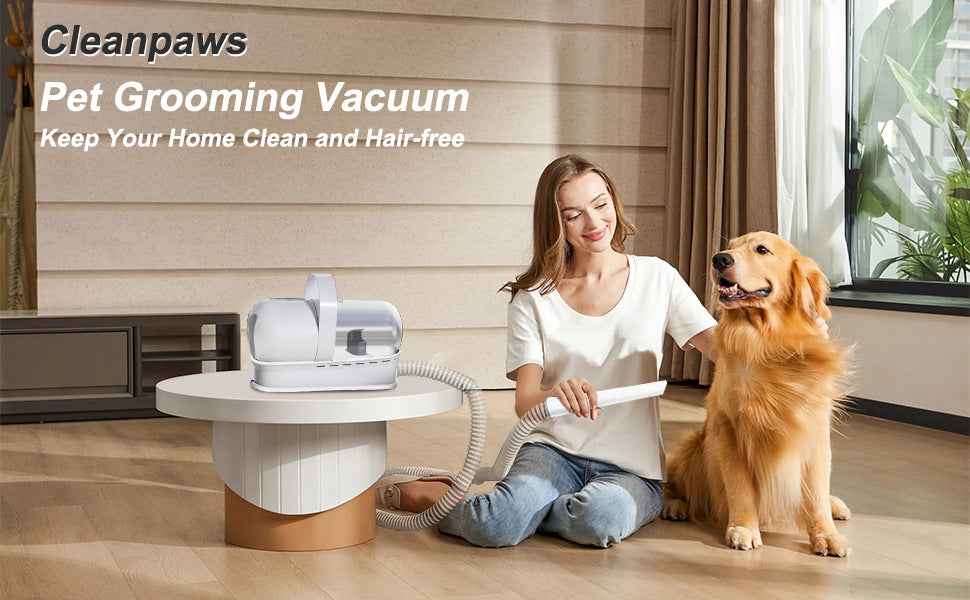 Complete Pet Grooming Kit for Heavy Shedding Dogs - Vacuum