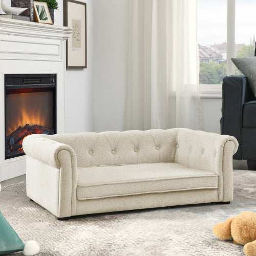 Elegant Rectangular Pet Sofa Bed For Medium And Large Dogs