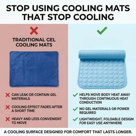 Chill Out: Pet Ice Silk Cooling Pad for Summer Comfort