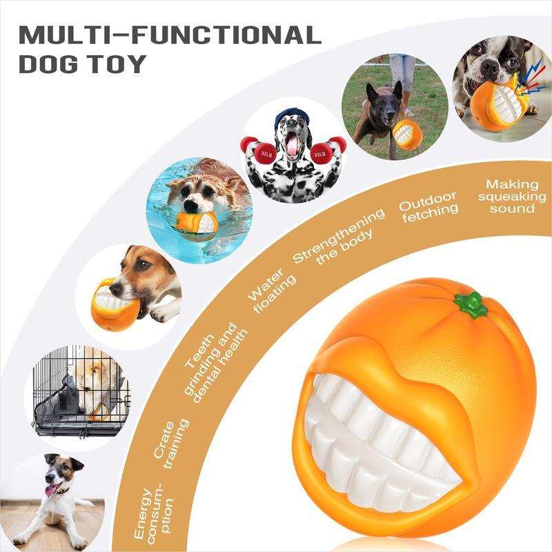 Tough Aggressive Chewers Squeaky Ball for Medium Large Extra Dog Chew Toy