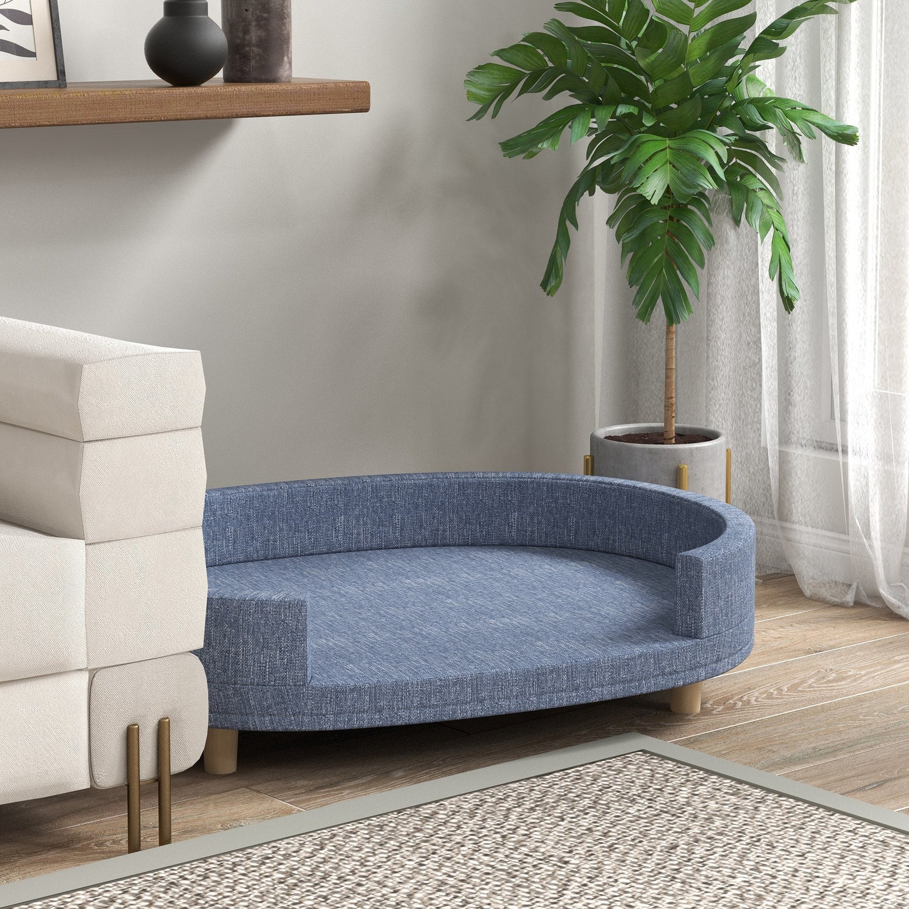 Dog Couch for Large Dogs - Washable & Elevated Sofa Bed