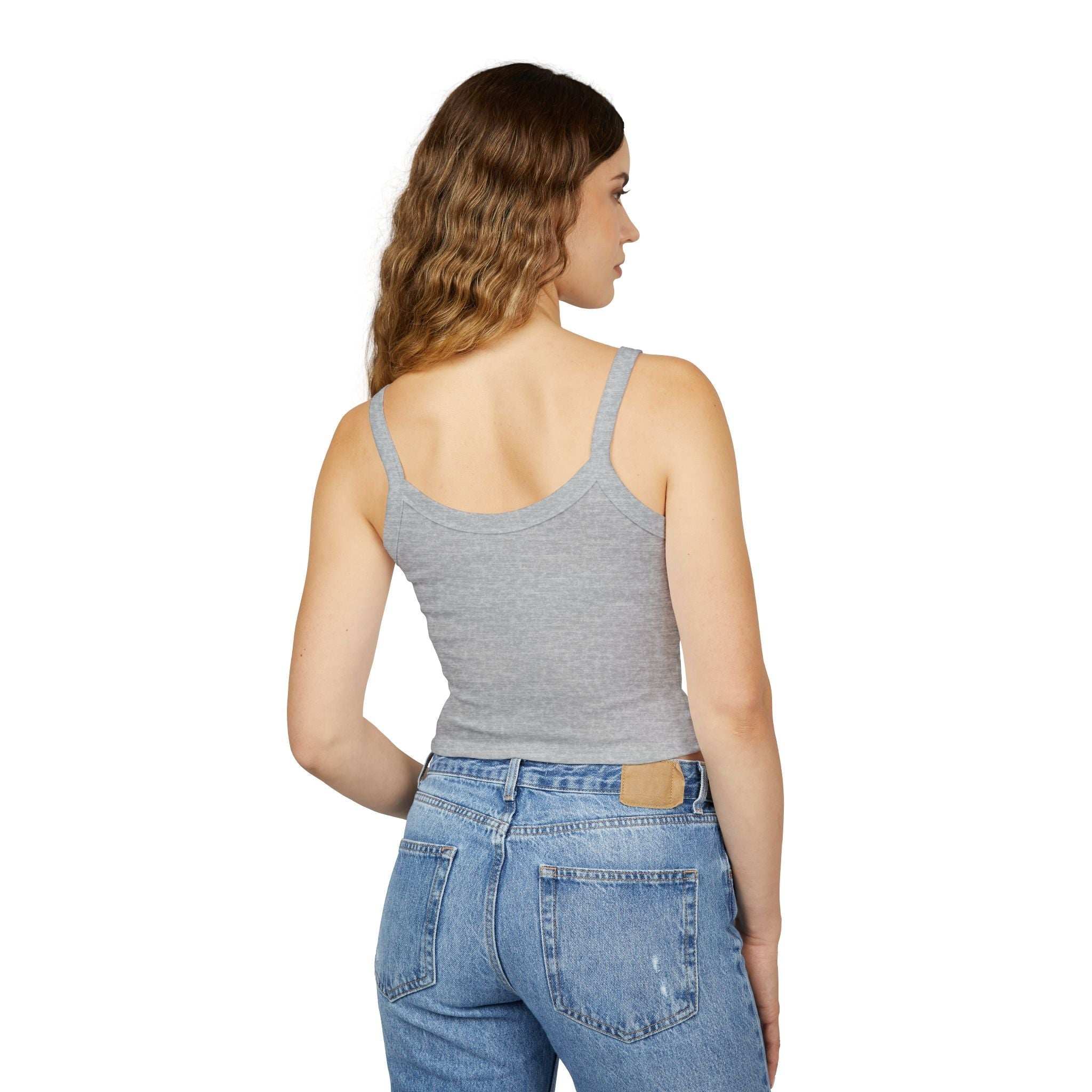"Less People, More Dogs" Women's Spaghetti Strap Tank Top - Perfect for Dog Lovers