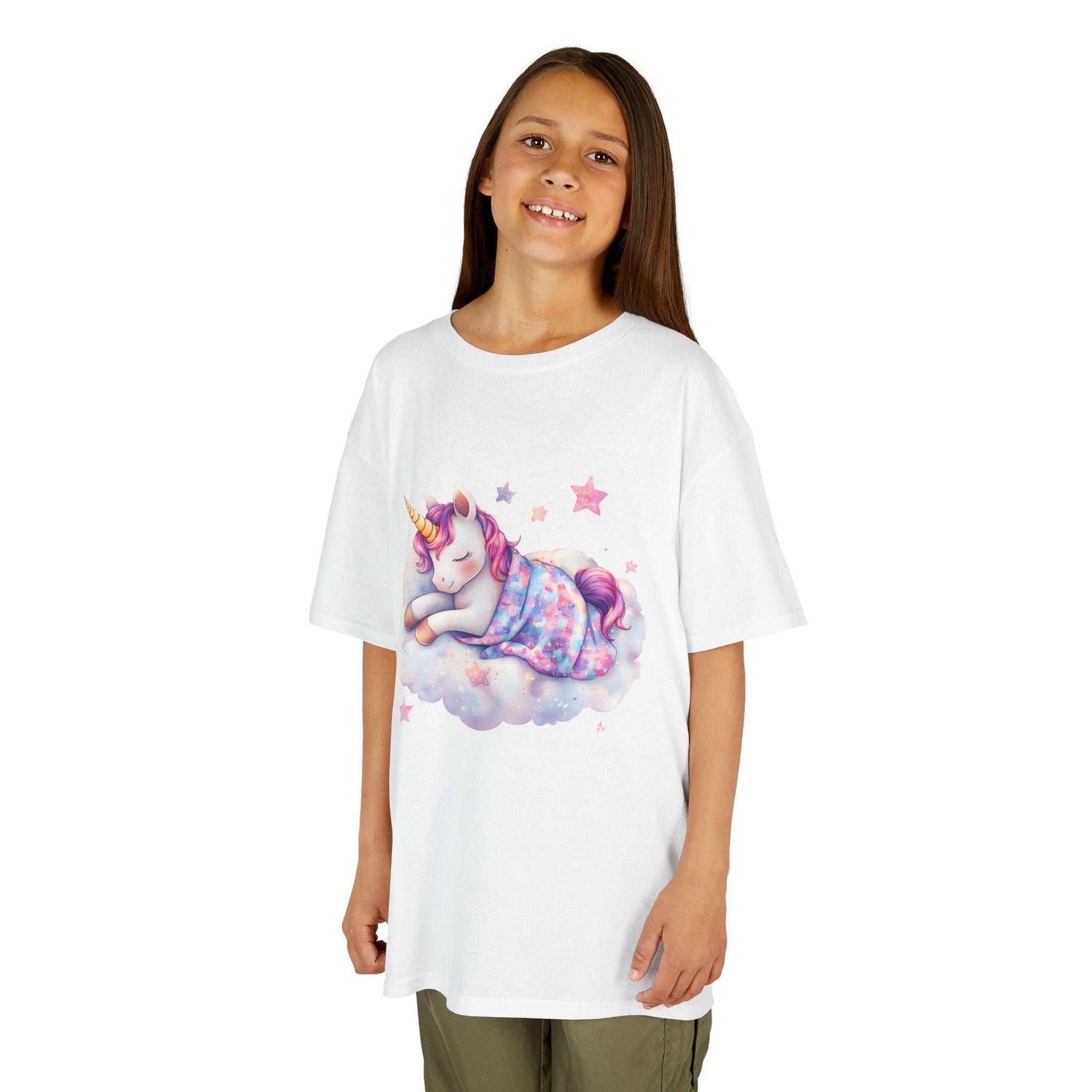 Dreamy Unicorn Kids Heavy Cotton Tee - Cute & Cozy for Everyday Adventures