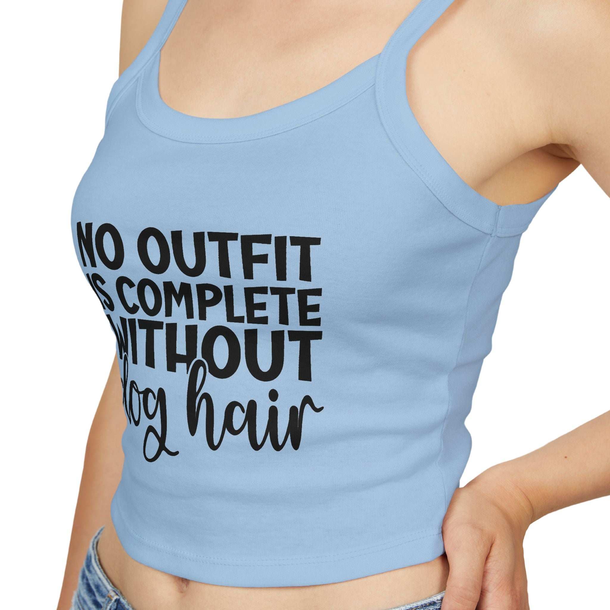 Funny Dog Hair Love Women's Spaghetti Strap Tank Top