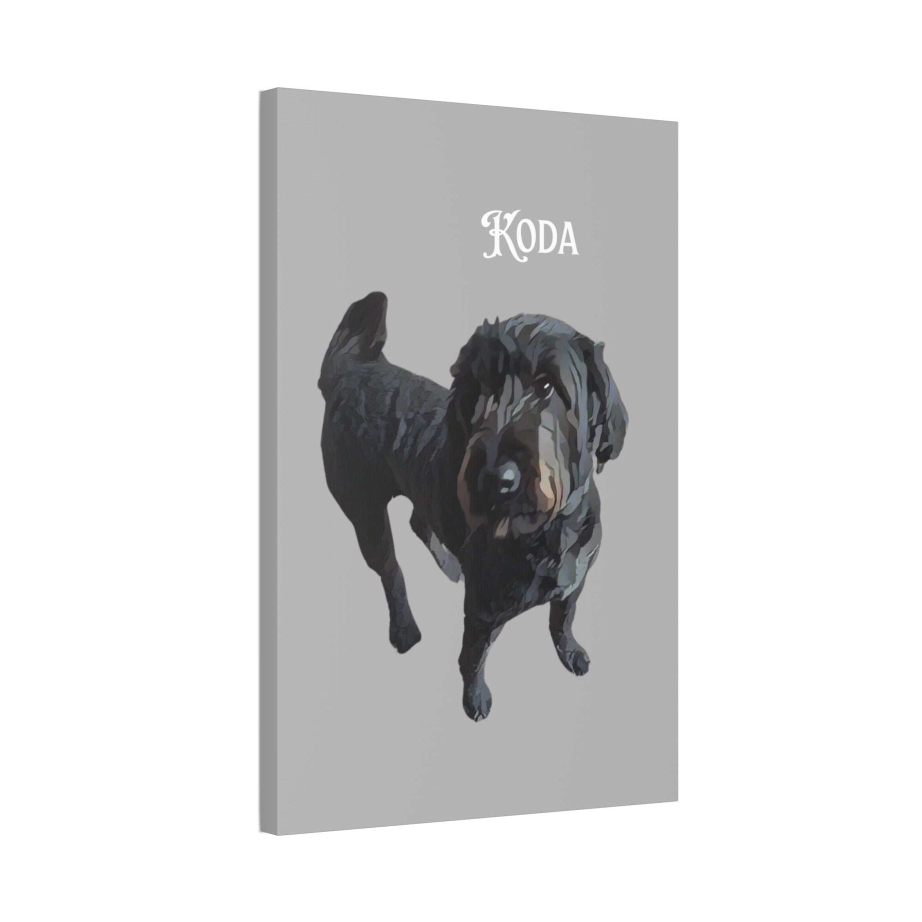 PAW-sonalized Light Grey Canvas Print | Upload Photo~Choose size